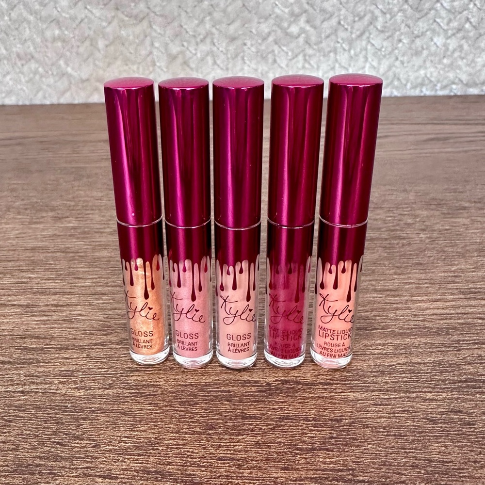 New Kylie Cosmetics Mini Gloss and Mini Liquid Lipstick Lot of 5